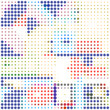 Abstract pattern. Modern background with dots. Digital mosaic.