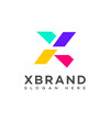 ©  JustPrints - X Letter Logo Icon Brand Identity, X Letter Sign Symbol Template