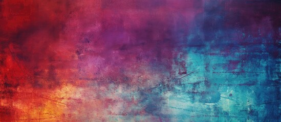 Poster - A vibrant painting with hues of purple, violet, pink, magenta, and electric blue, resembling a geological phenomenon with intricate patterns of tints and shades