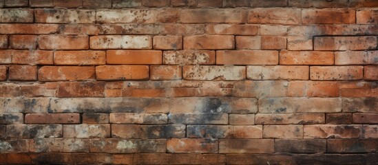 Wall Mural - A detailed closeup shot showcasing the intricate patterns and textures of brickwork on a wall with numerous bricks, highlighting the beauty of this building material
