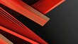 abstact red line vector banner overlap layers on black background with free space for your design modern header