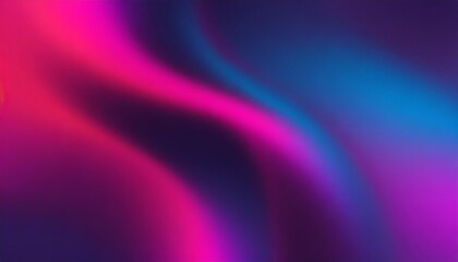 Wall Mural - dark purple pink blue color gradient background blurred neon color flow grainy texture effect futuristic banner design