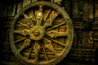 wheel at konark temple bhubaneshwar odisha