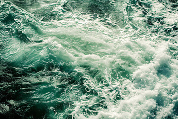 Wall Mural - photo seascape texture waves on the water