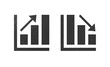 chart icon symbol gray with texture