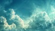 An abstract background of a sky and soft clouds with pastel color filter and grunge texture