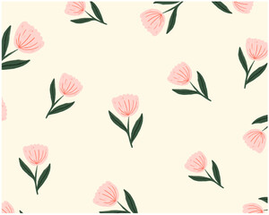 Sticker - floral pattern design for templates.