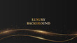 Elegant Black Luxury background concept with dark gold and glitter texture