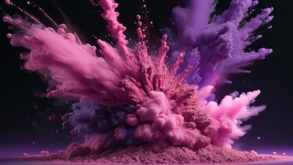 Sticker - background explosion powder