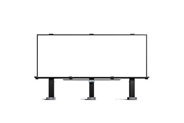 white transparent billboard on transparent background.