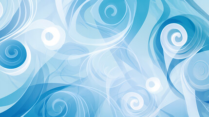 Illustration of swirls pattern in various tones on background