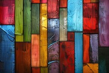 A Colorful Wood Planks