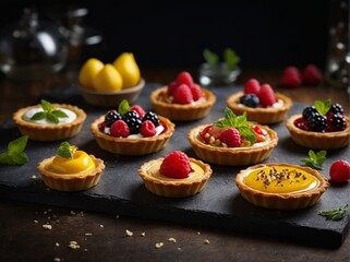 Wall Mural - small tarts, dessert, bakery, cake