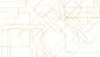 Abstract seamless pattern of randomly arranged golden rectangle frames with soft shadows on transparent background.