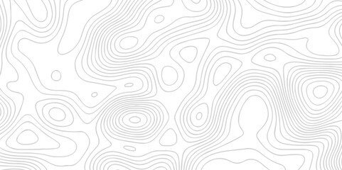 Poster - Topographic map background geographic line map with seamless ornament design. The black on white contours vector topography stylized height of the lines map.	