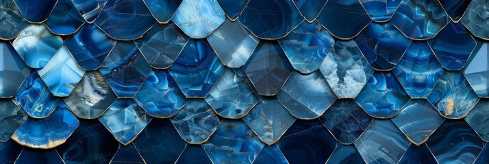 blue natural dragon scale background