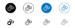 © Ghori - Gear line icon set. Engine cogwheel symbol in black and blue color.