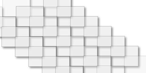 Modern square gray background. Abstract white square shape with futuristic concept background. Luxury gray pattern with hexagons. Vector illustration.3D futuristic abstract honeycomb mosaic backgroun.