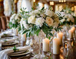 Wystrój sali ślubnej kwiaty i dekoracje