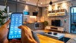 A smart home equipped with digital devices and sensors to optimize energy usage and reduce carbon footprint.