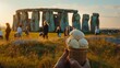 Day of Ice Cream at Stonehenge, cybersecurity experts and mechanized servers dishing out Salmorejoflavored ice cream, 6G technology streaming Nirvana tunes, a blend of ancient and future low texture