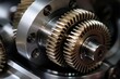 An Up-close View of a Helical Gear Demonstrating the Precision and Complexity of Industrial Machinery