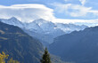 Swiss Alps above Interlaken with Partial Clouds