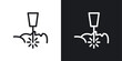 Anti-Aging Laser Treatment Icons. Skin Care Therapy and Laser Procedure Symbols