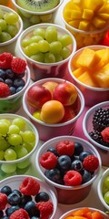 Wall Mural - healthy fresh fruit for kids party 