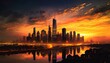 © Mike - science fiction city skyline at night