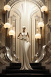Vibrancy of Art Deco: Platinum Dreams and Ivory Decadence