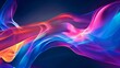 Abstract background with glowing wavy lines.,.