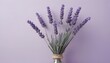 Minimalistic purple background with lavender 