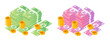 © Menara Grafis - Krona or Krone Money Bundle and Coins