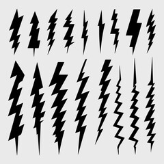 Wall Mural - lightning bolt collection