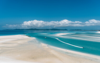 Wall Mural - whitehaven beach lagoon at national park queensland australia tropical coral sea world heritage.