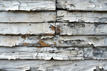 Sticker - A wooden plank texture on a white background