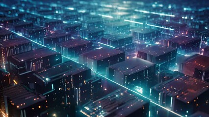 Poster - 3d rendering of abstract technology background with binary code. Computer generated image, Digital data transfer and processing over the Internet. Futuristic technology style, AI Generated