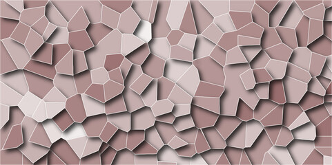 Poster - Multicolor Broken Stained Glass Background with white lines. Aqua texture Geometric Modern creative background. Geometric Retro tiles pattern.	
