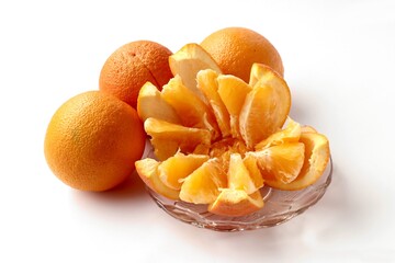 Wall Mural - juicy,sweet,delicious orange as healthy vegetarian food with vitamin