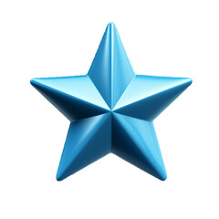 a blue star on a transparent background