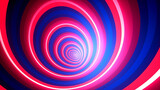 Spirale très colorée et flashy. Rose, bleu. Motif de cartoon, bd, dessin animé. Arrondi, tourbillon, tourner. Hypnotisant. Fond pour conception et création graphique.