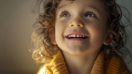 Wall Mural -  portrait of a Happy child 