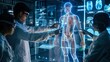 Scientists examine holographic human body for research