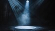 Stage Spotlight with smoke and spotlights, Stage Spotlight on a black background