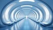 abstract architecture interior. Futuristic tunnel corridor.