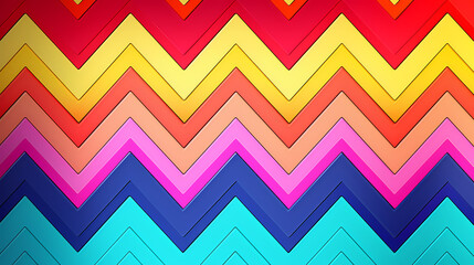 Simple colorful geometric zigzag stripes abstract pattern