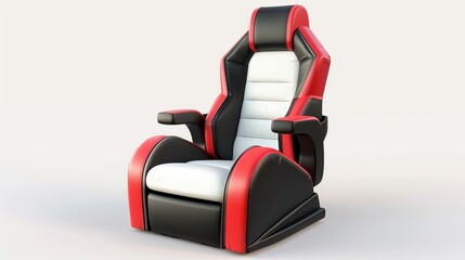 Wall Mural - car chair isolated on a white background 