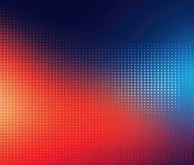 Poster - A colorful abstract background with a red, blue and orange dot pattern. Generative AI.