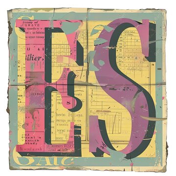 a piece of paper with the letter s on it